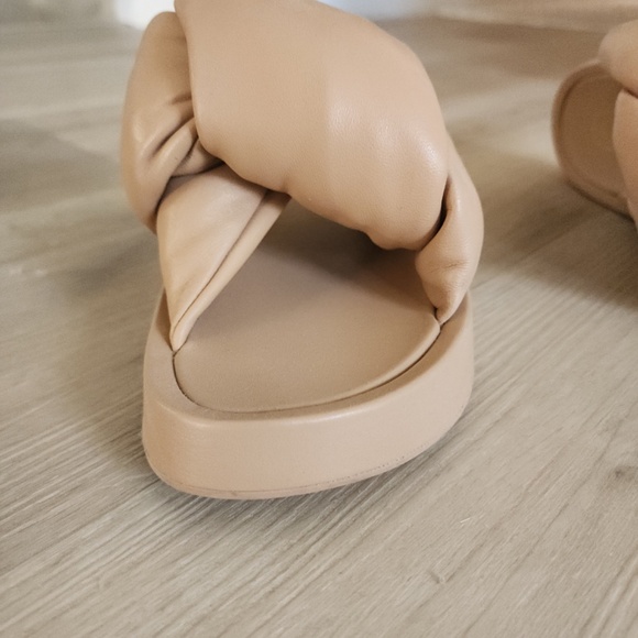 ASH Chunky Leather Platform Slide - Picture 2 of 5